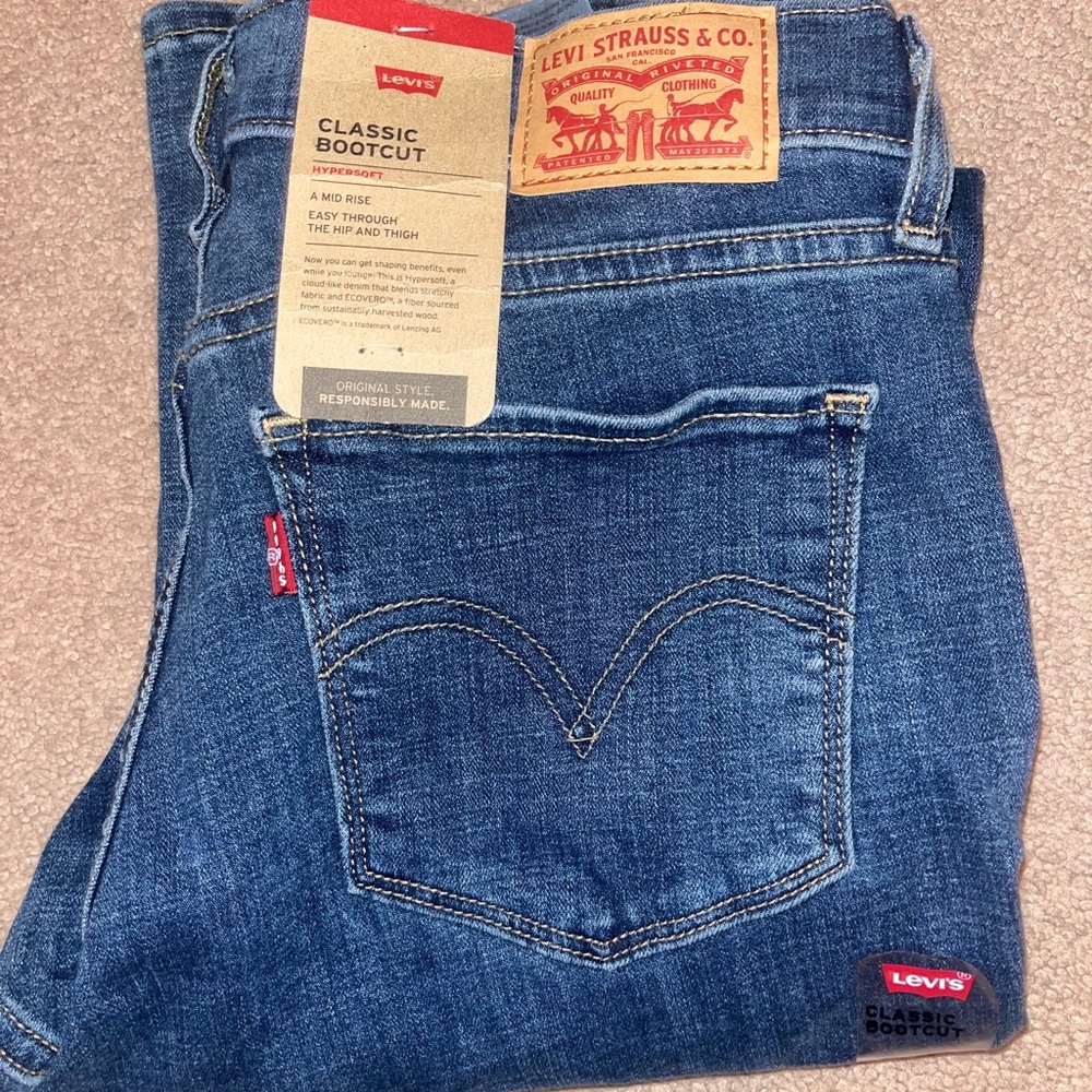 Levi's Blue Denim Bootcut Jeans